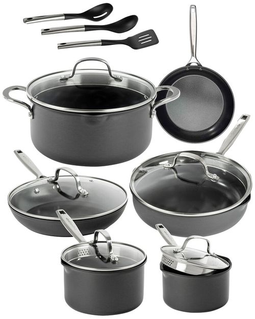 Gotham Steel Pro Ultra Ceramic 2X 15pc Nonstick Cookware Set with Utensils