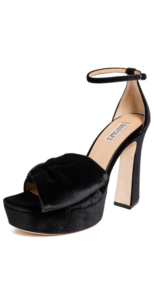 Alora II Platform Sandals Black Velvet