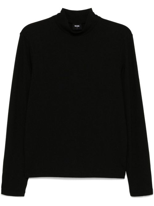 Choices mock neck T-shirt - Black