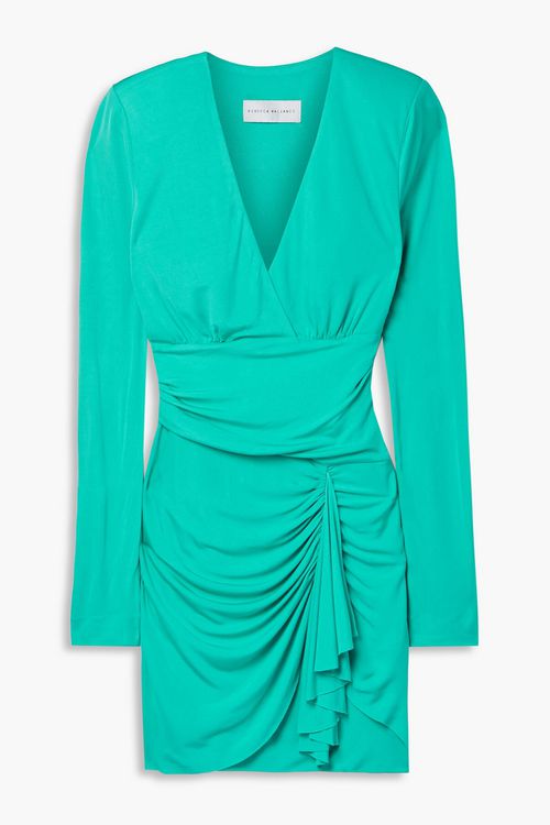 Riccardo ruched stretch-jersey mini dress