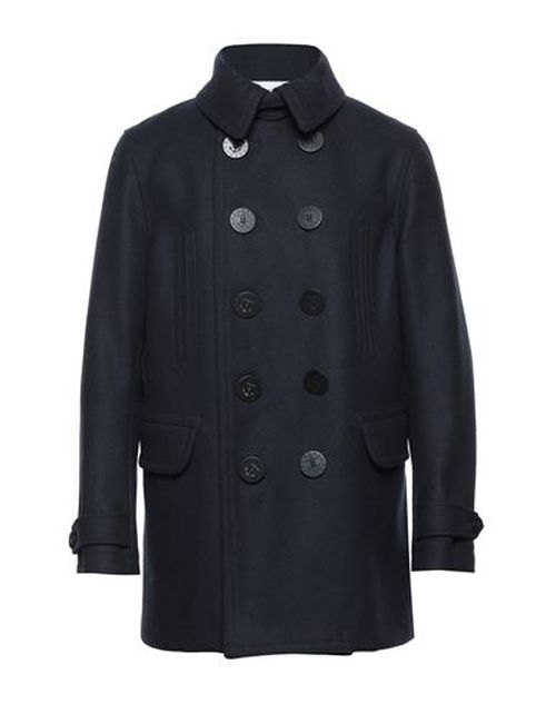 Man Coat Midnight blue Size 36 Wool, Polyester, Polyamide