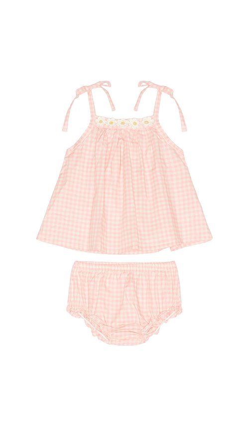 Wild Wawa Crochet Daisy Set in Pink. 18/24. Also /3