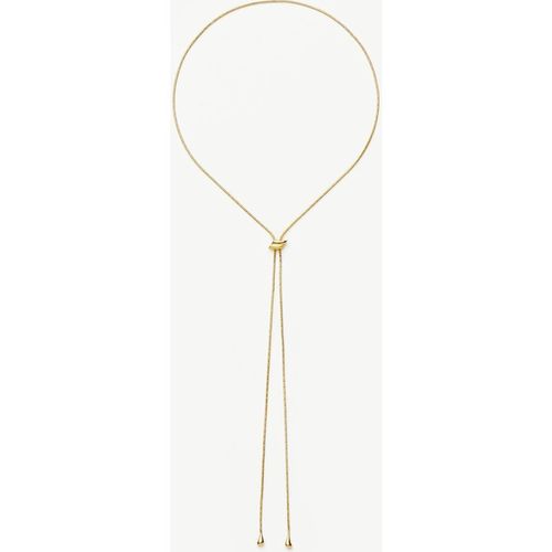 Savi Slider Lariat Chain Necklace | Gold Vermei