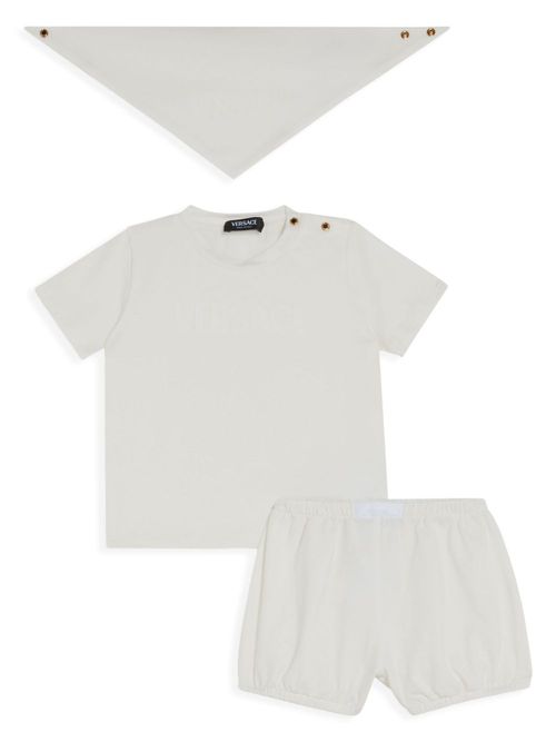 Cotton short set - White