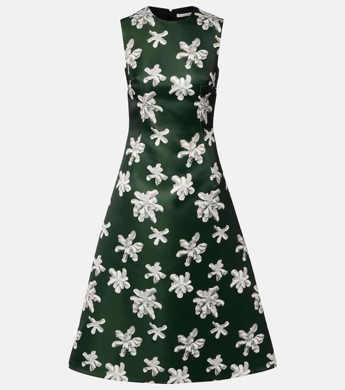 Rumi floral genzianella midi dress