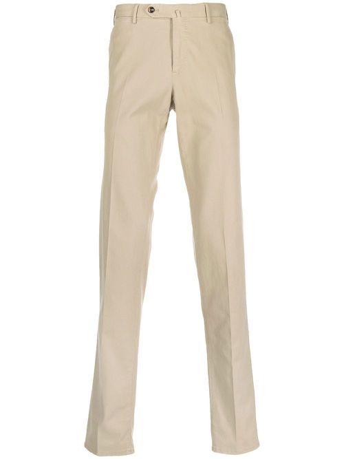 Mid-rise slim-cut chinos - Neutrals