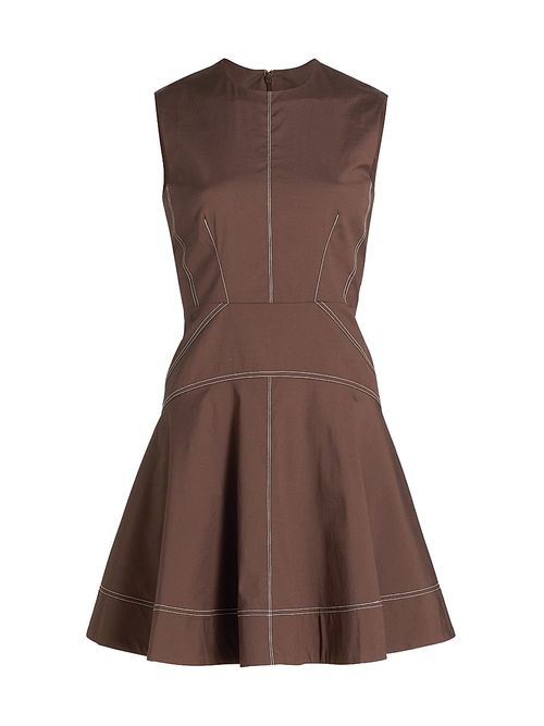 Women's Karrigan Cotton Minidress - Dark Mocha