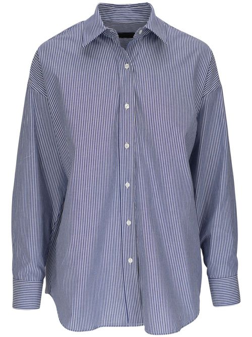 Striped cotton shirt - Blue