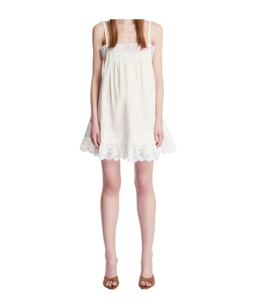 Embroidered Sleeveless Dress
