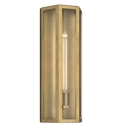 Natural Brass Outdoor Wall Mount from the Berens Collection