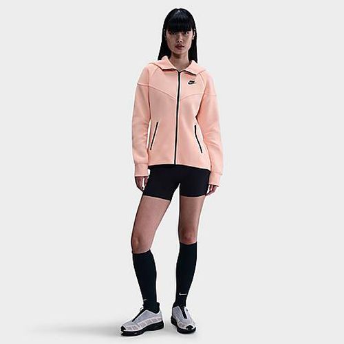 Women's Sportswear Tech Fleece Windrunner Full-Zip Hoodie in WASHED CORAL/BLACK
