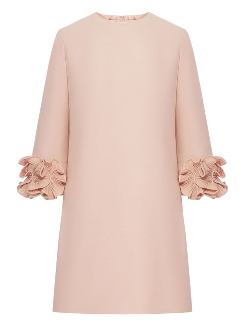 Ruffle-trim mini dress - Pink
