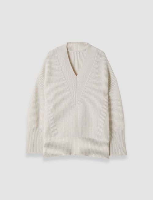 Noel Fisherman Rib Cashmere Jumper - M