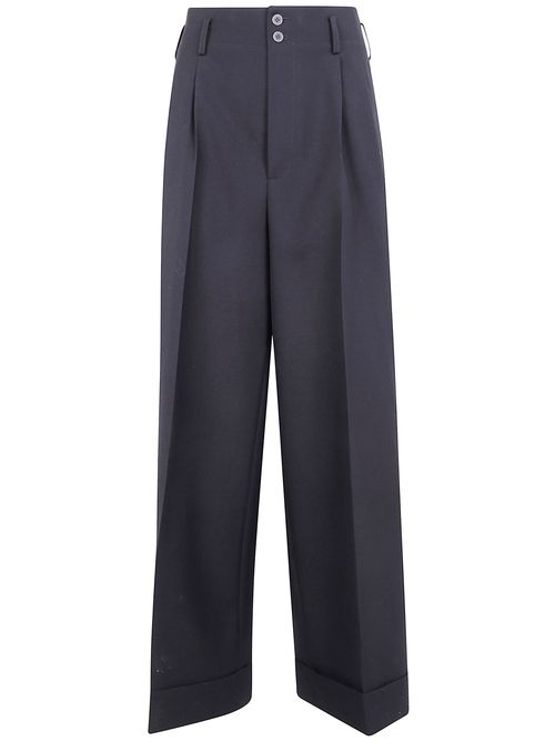 Ibrigu Wide Leg Wool Trouser