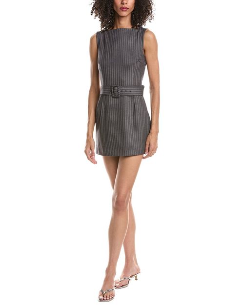 Via Pinstripe Dress