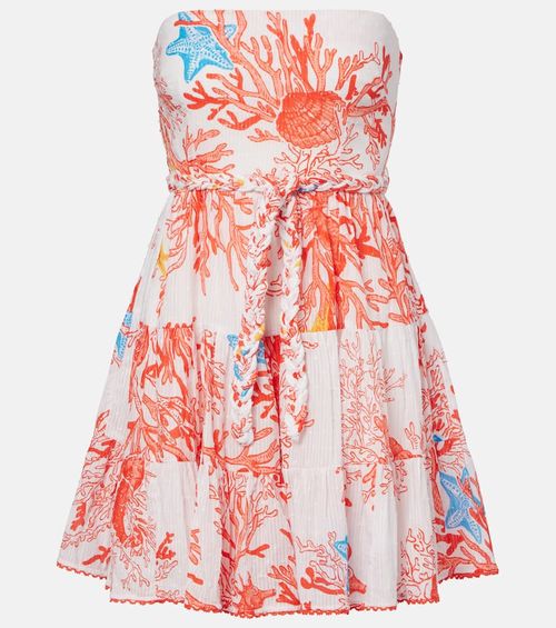 Christine printed cotton minidress