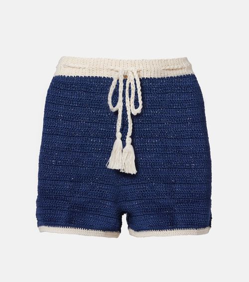 Crochet cotton shorts
