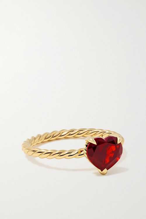 Châtelaine 18-karat Gold Garnet Ring - 6