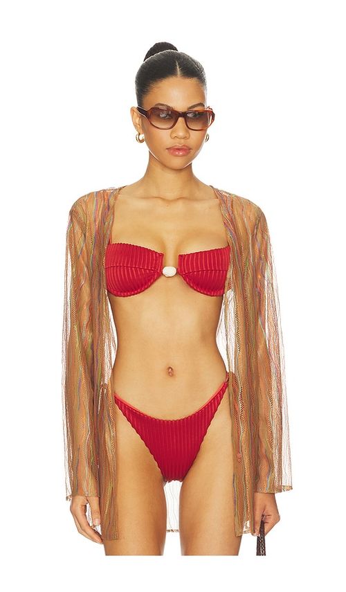 Baobab Gola Top in Brown. - S also in XS, M