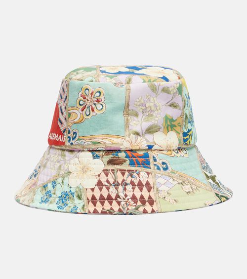 Alémais Bianca floral cotton bucket hat