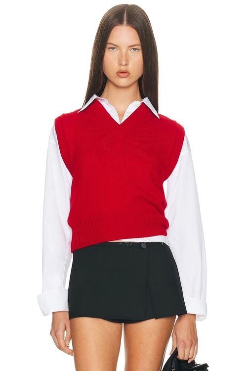 &Daughter Athea Tank in Ruby Red - Red. M also in