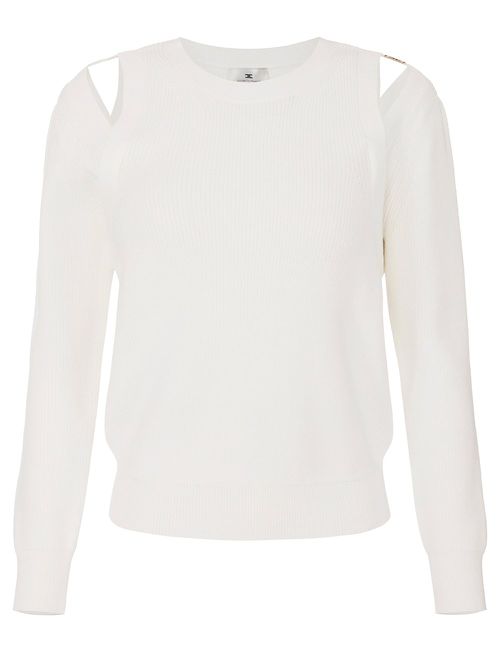 Cut-Out Knit Sweater