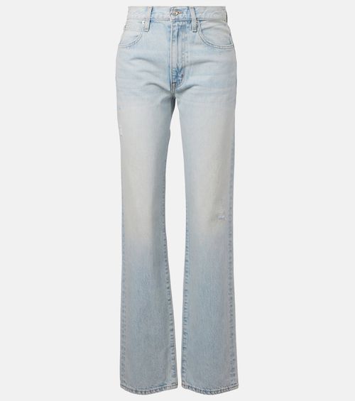 London high-rise straight jeans