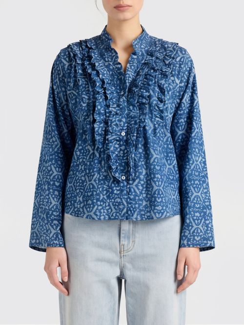 MOMONÌ Shirt Woman color Blue
