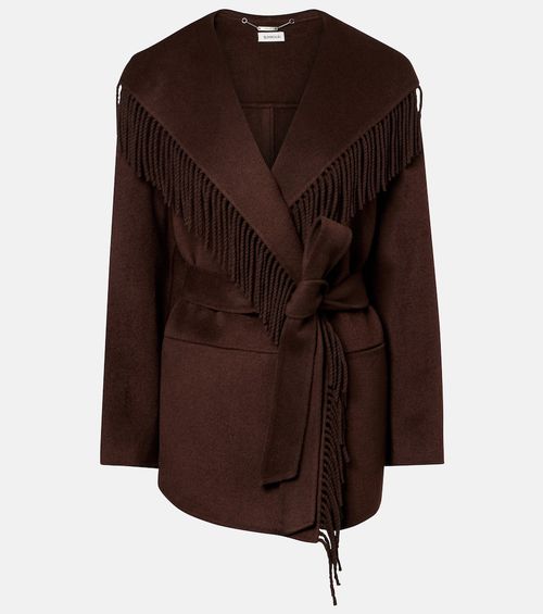 Rowen fringed wool-blend jacket