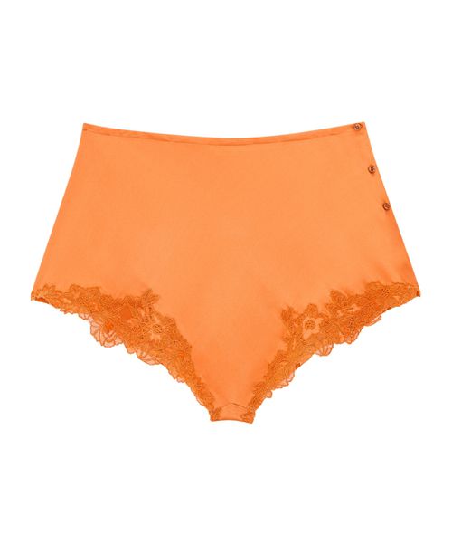 Mulberry silk jersey crepe-satin pleated lingerie shorts