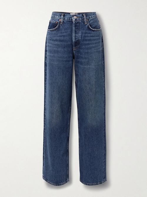 Low Slung Puddle Low-rise Jeans