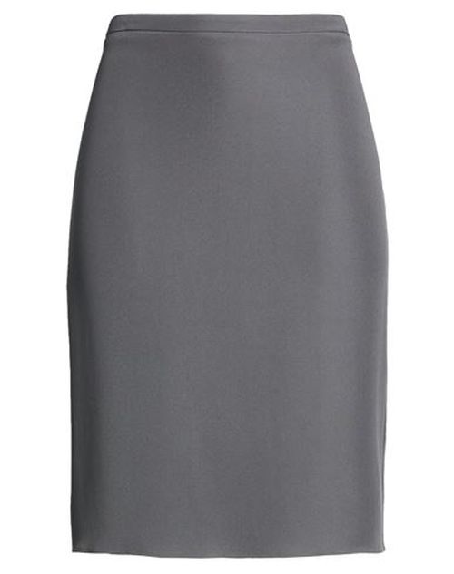 Woman Midi skirt Grey Size 8 Acetate, Silk