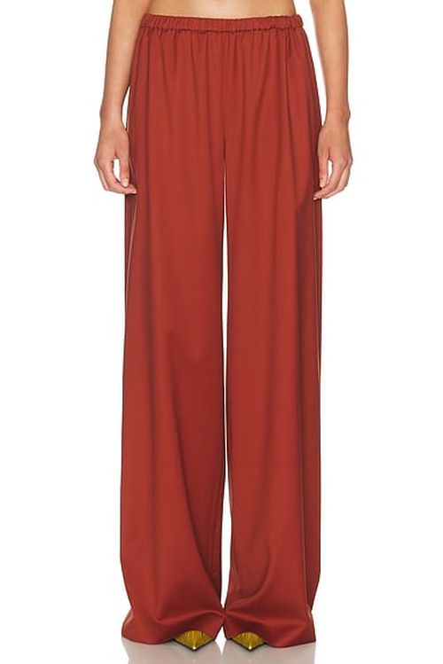 SEV Wide Leg Fluid Pant in Terracotta - Rust. M also in