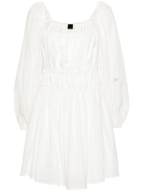 Broderie anglaise mini dress - White