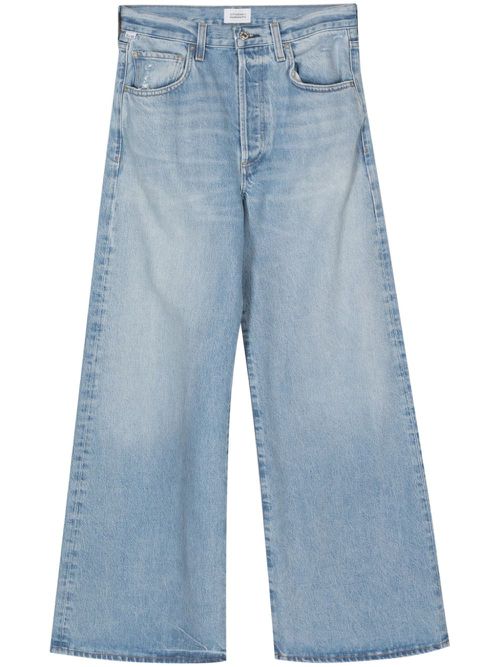 Beverly high-rise wide-leg jeans - Blue