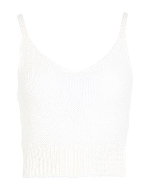 Woman Top Ivory Size 10 Cotton