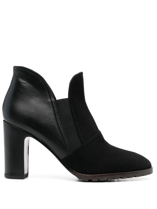 Eiji 85mm leather ankle boots - Black