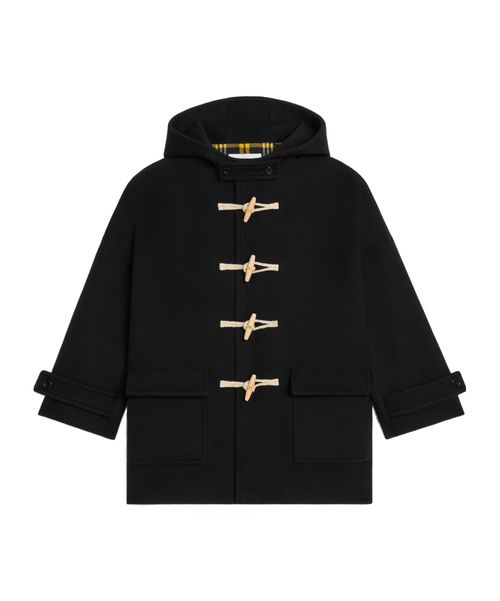 Egg-shaped duffle-coat IN DOUBLE FACE CASHMERE