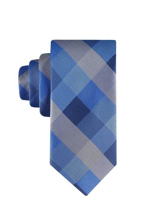 Haggar Tillie Buffalo Check Tie in Bright Blue
