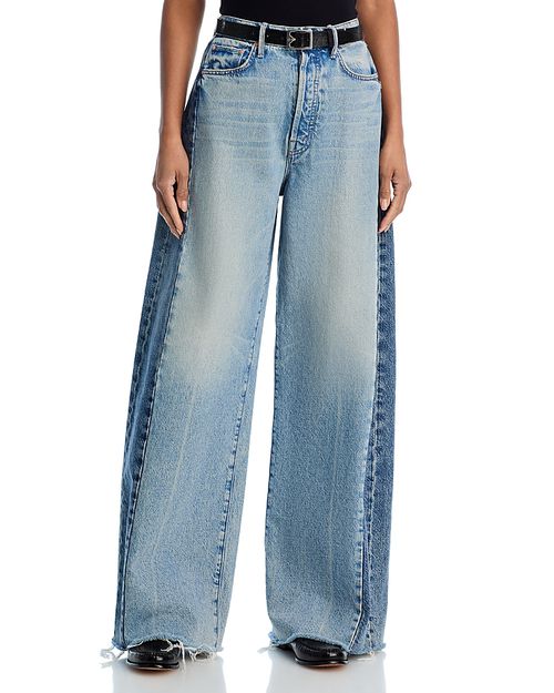 Pipe Dream Button Sneak Fray Jeans in Blinded By The Dark