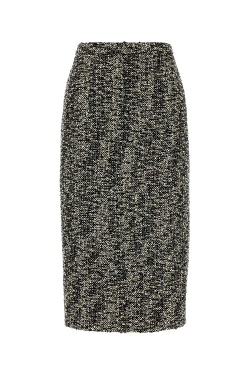 Bouclé Tweed Skirt — Multicolor