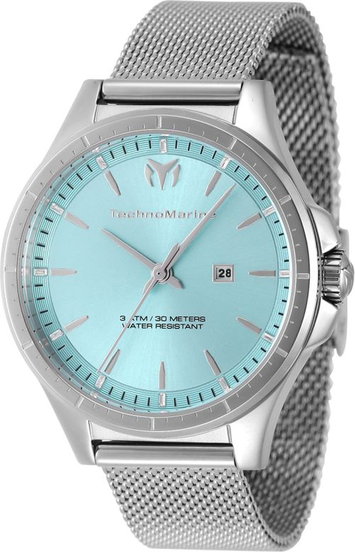MoonSun Date Quartz Light Blue Dial Ladies Watch TM-822035