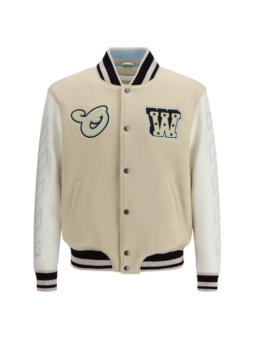 Varsity Star Logo Jacket — Cream