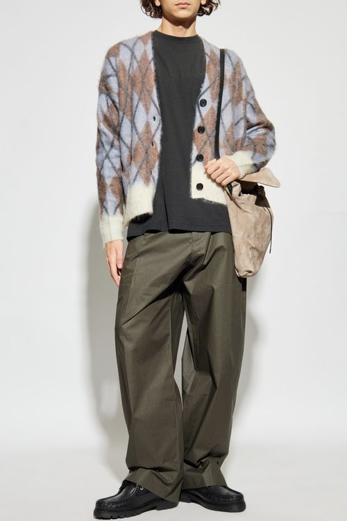 Trousers With Logo, Men's, Green