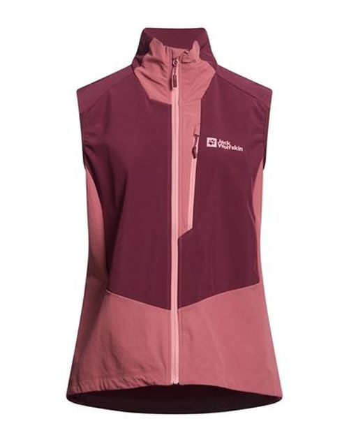 Woman Vest Plum Size M Polyester, Elastane