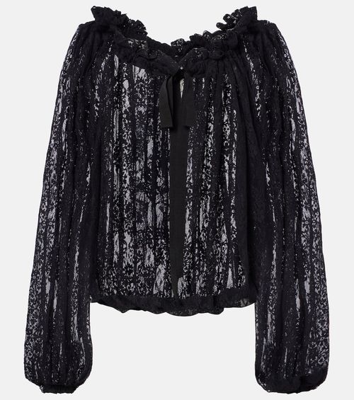 Floral lace blouse