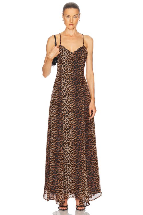 SPRWMN Bias Maxi Dress in Jaguar - Brown.  XS also in