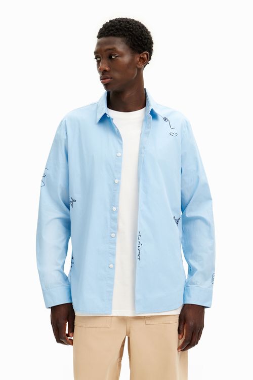 Embroidered details shirt