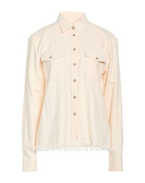 Woman Shirt Beige Size 2 Cotton