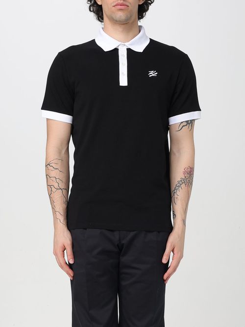 Polo Shirt KARL LAGERFELD Men color Black